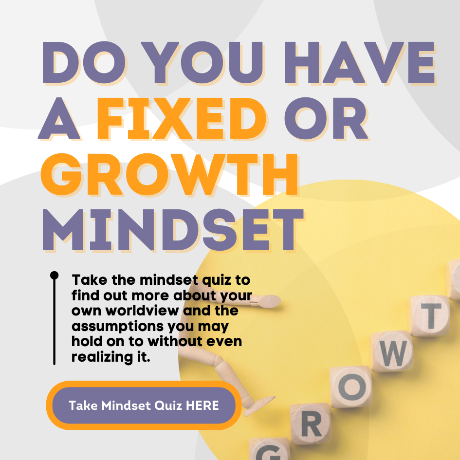 fixed or growth mindset button