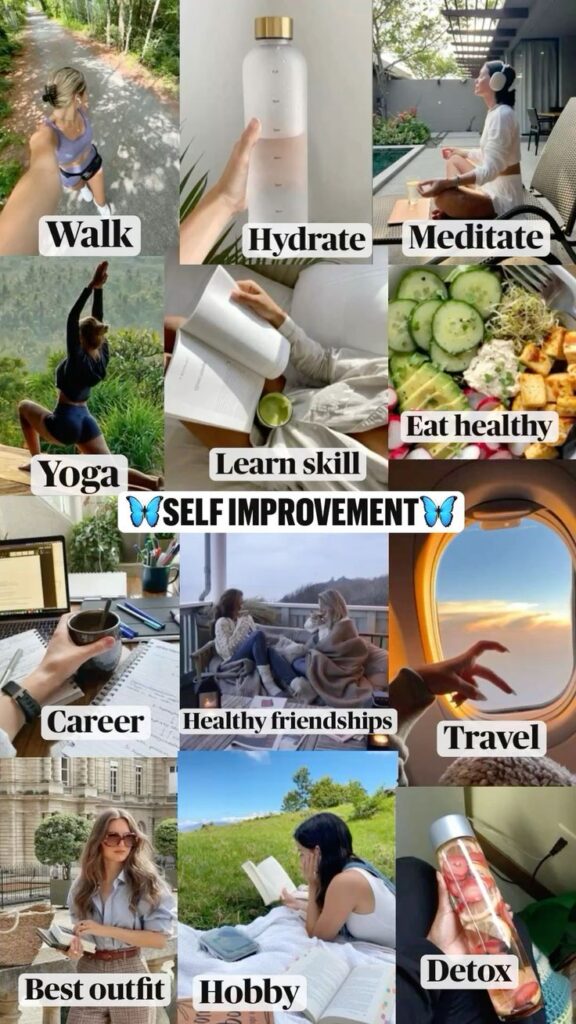 Self improvement vision board