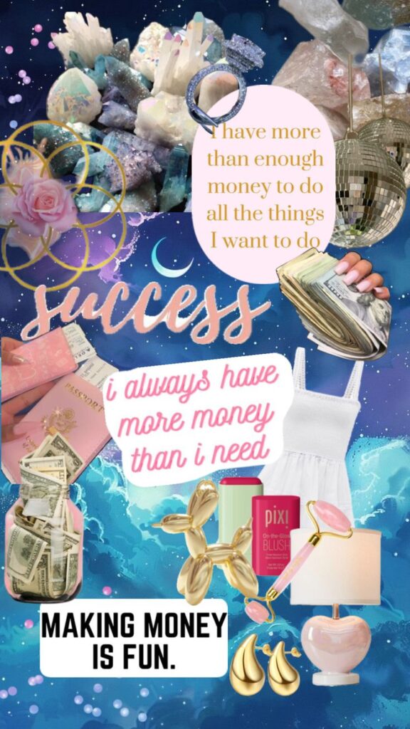 Vision Board Money Mindset and Success