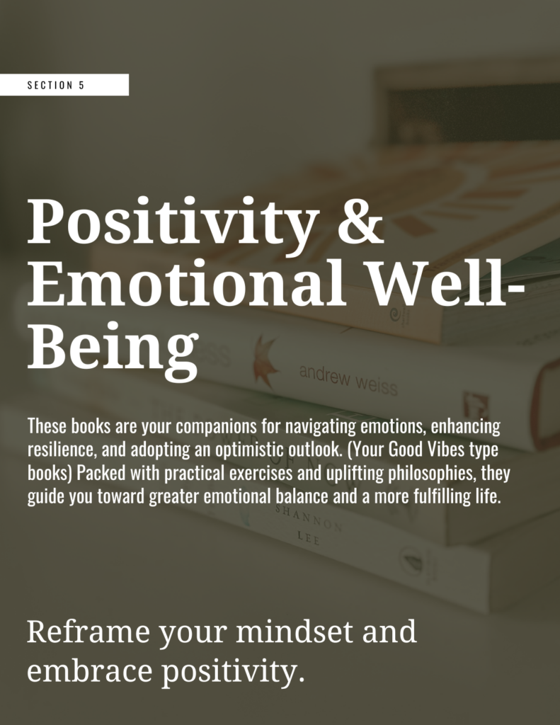 Positivity & Emotional Well-Being Books