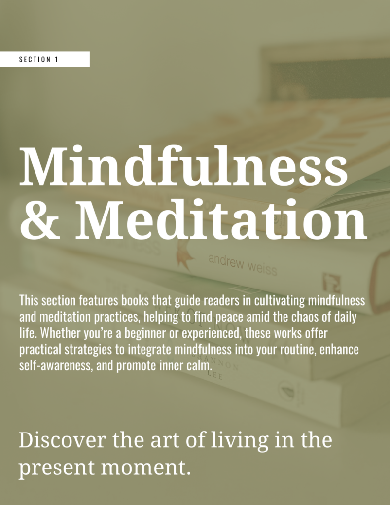 Mindfulness and meditation books