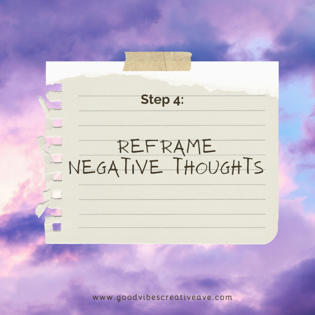 Reframe Negative Thoughts