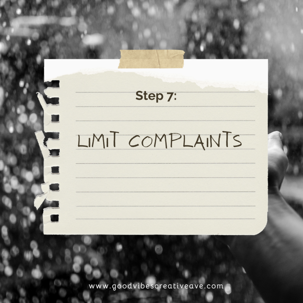 Limit Complaints